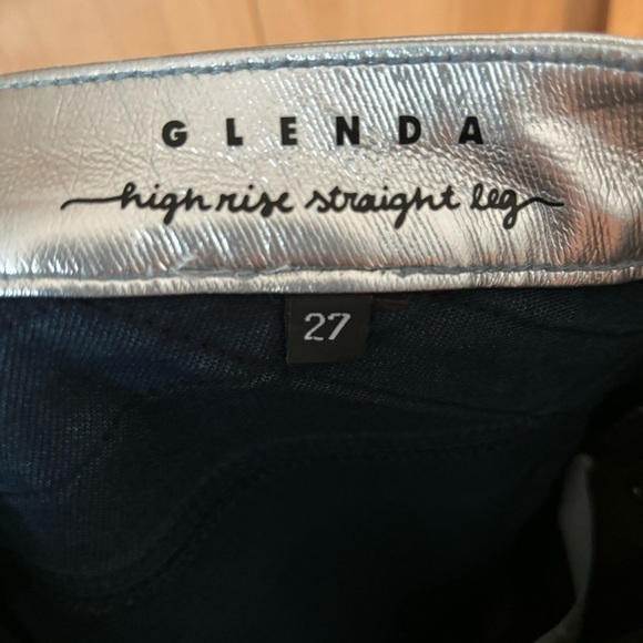 GARBAGE By Marta Goldschmied Glenda High Rise Silver Viinyl Pants Size 27 - Picture 4 of 6